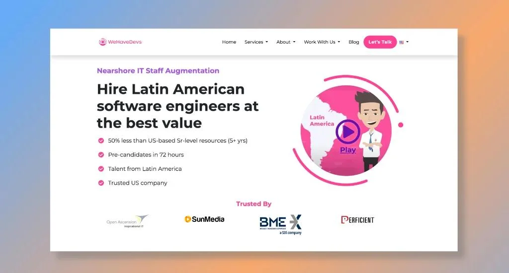 WeHaveDevs - LaTam Developers For Long-term Partnerships