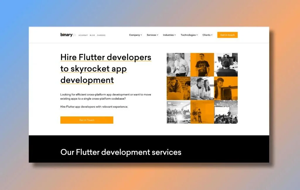 Binary Studio - Hire Flutter Developers From Top 0.5% Tech Talents