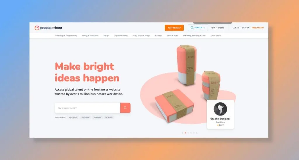 4. PeoplePerHour - Focus on Hourly Projects