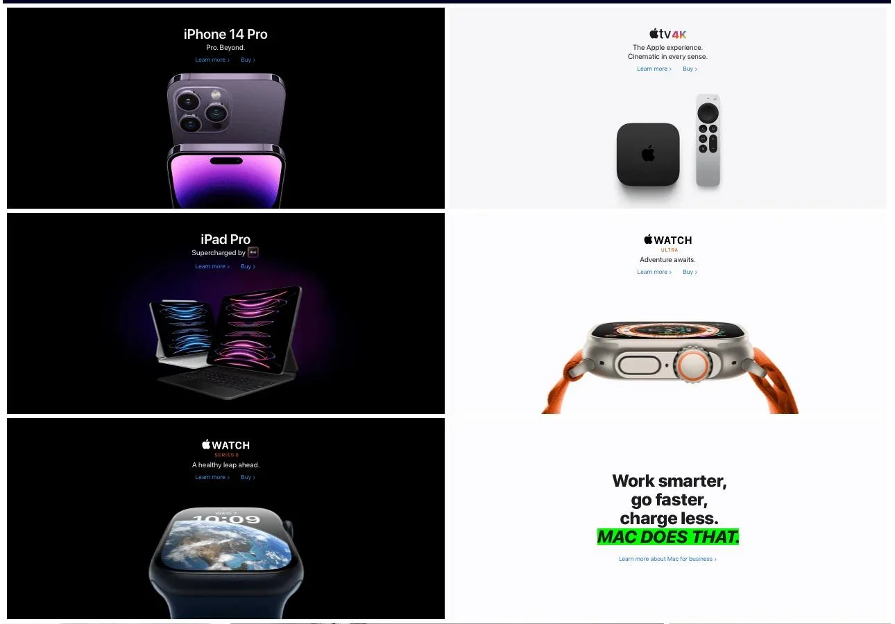 Striking user interfaces