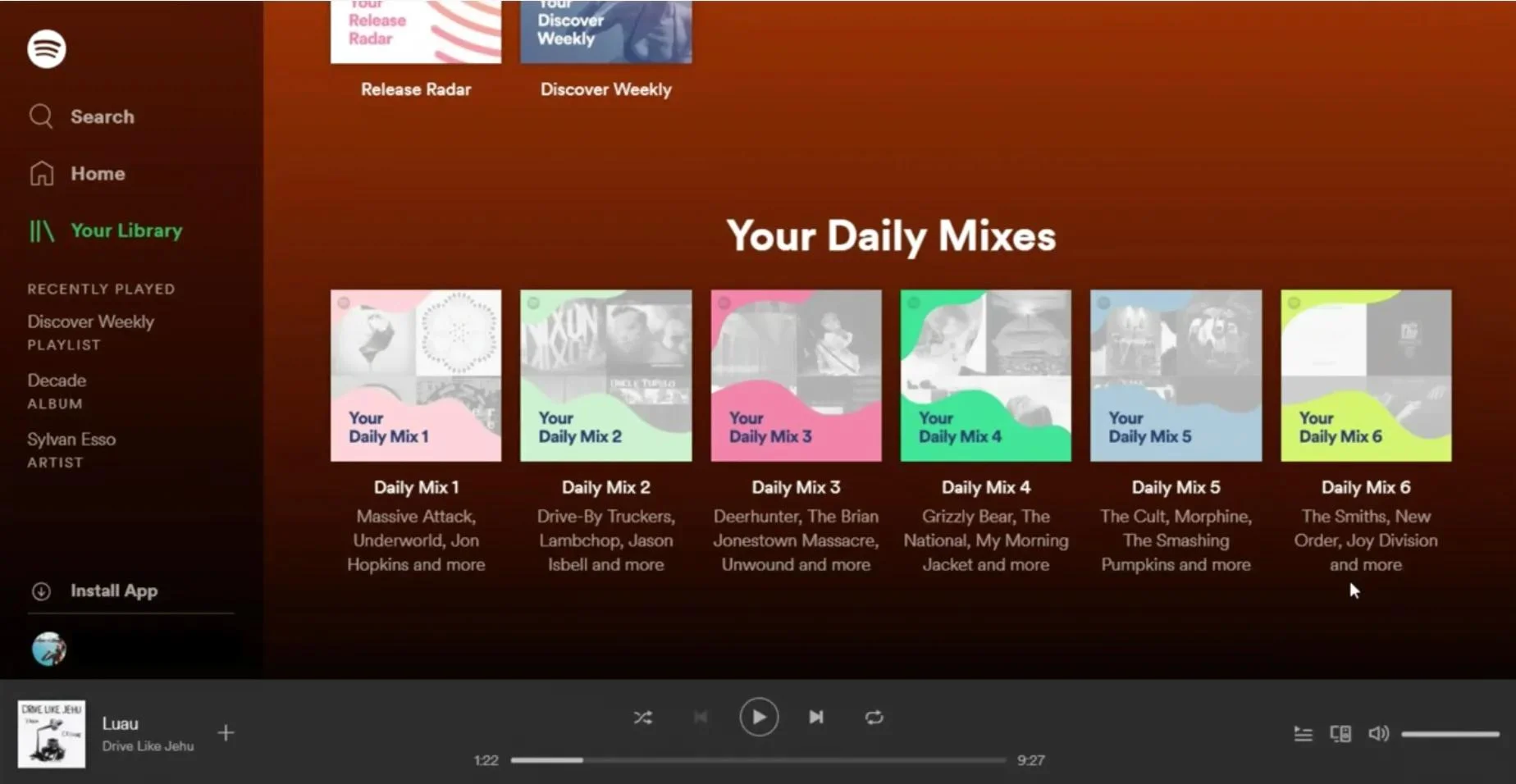 Spotify daily mix breakdown
