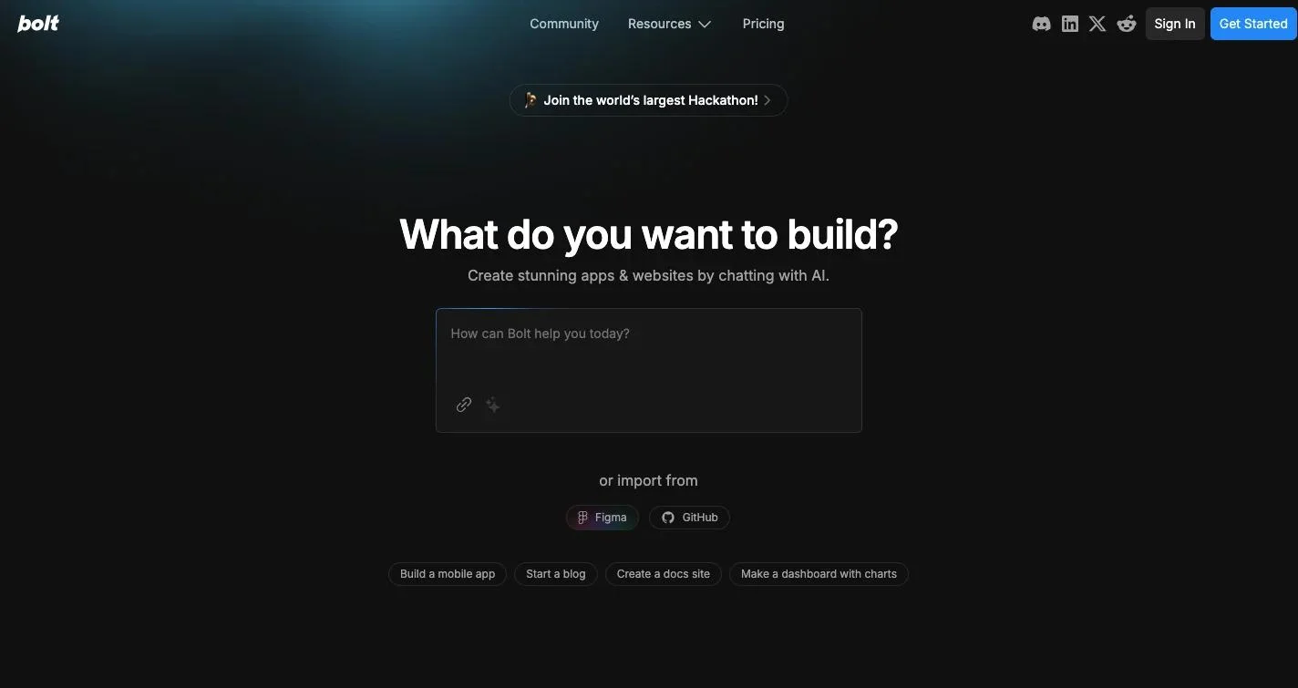 Bolt.new_homepage