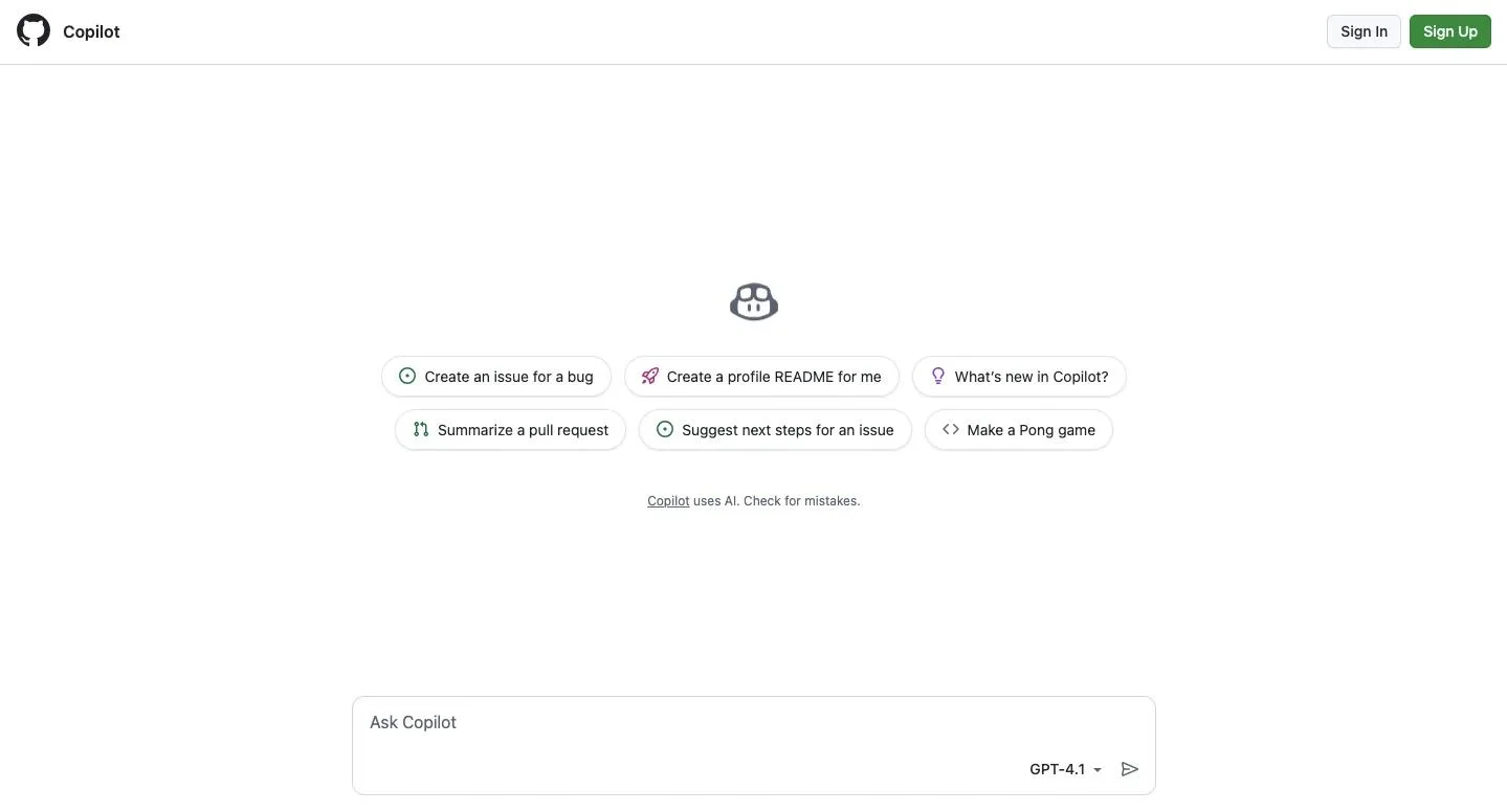 GitHub Copilot_homepage