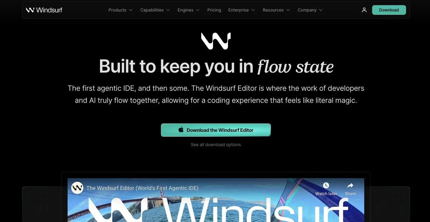 Windsurf IDE_homepage