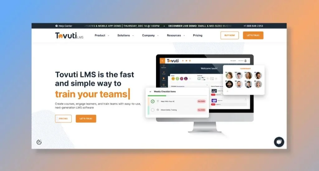 Tovuti LMS - Expertise in Skill-centric Learning