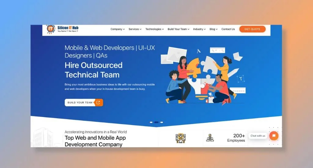 Silican IT hub homepage