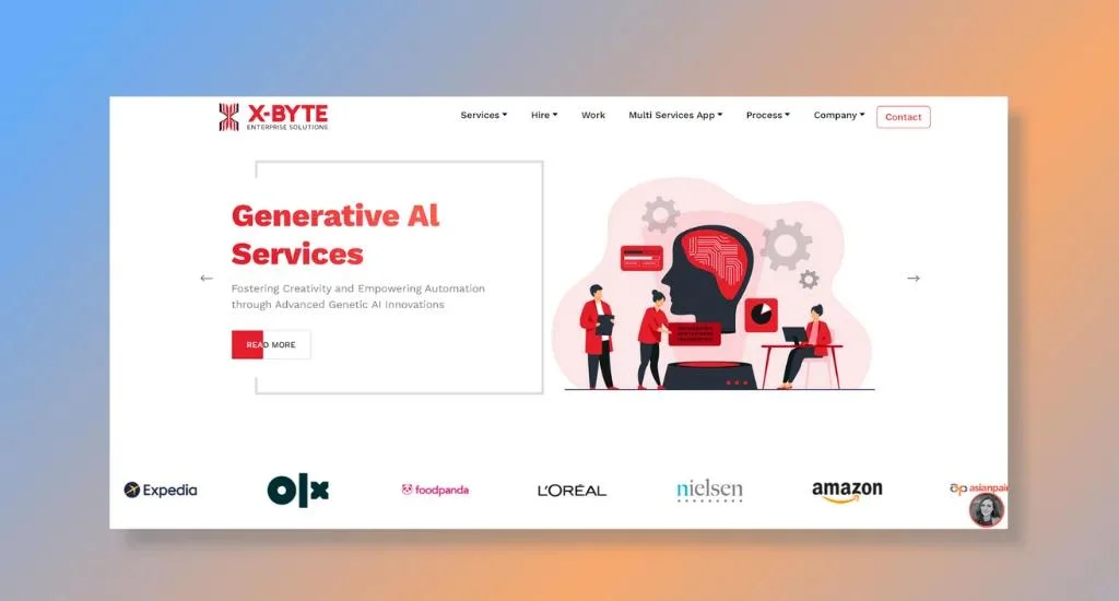 x-byte enterprise solutions homepage