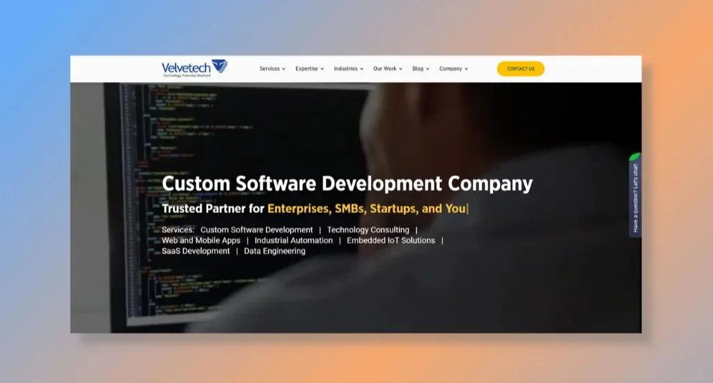 velvetech homepage