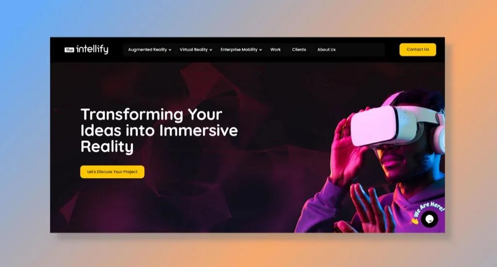 the intellify home page
