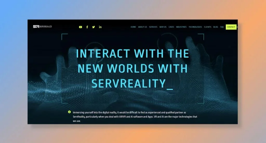 serv reality home page