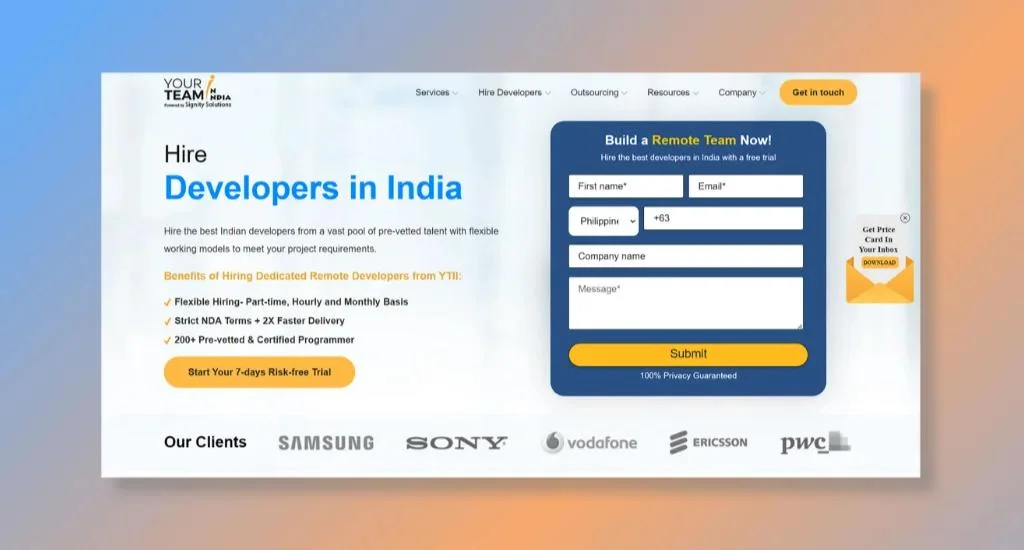 YTII - 360-degree Development Service