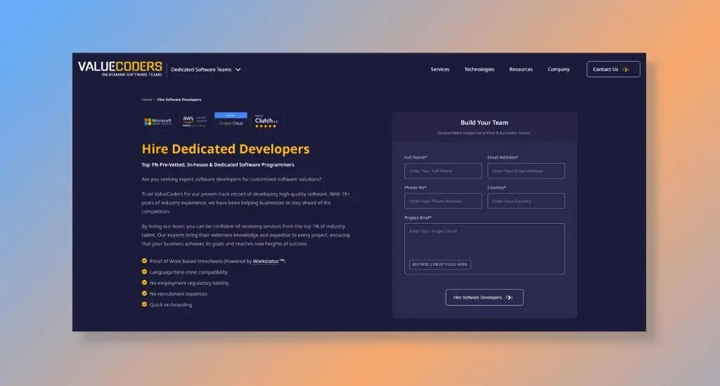ValueCoders - Top 1_ Pre-Vetted In-house _ Dedicated Software Programmers