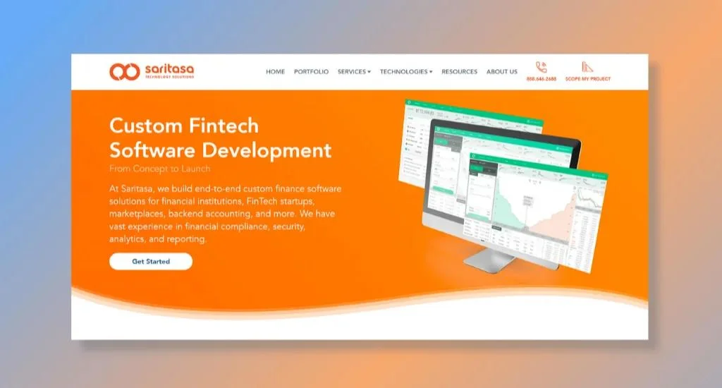 Saritasa - Catering Custom Fintech Software Development Services
