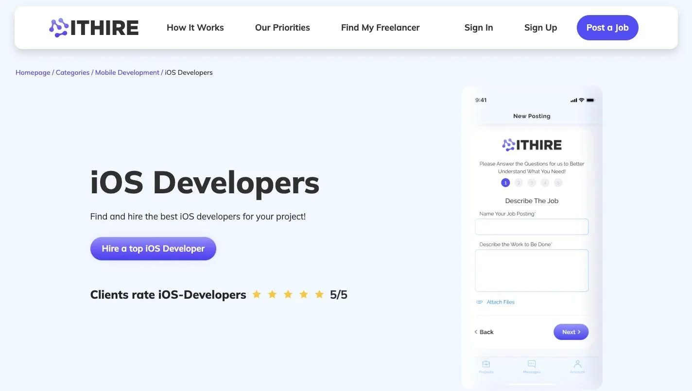 ITHire_service page