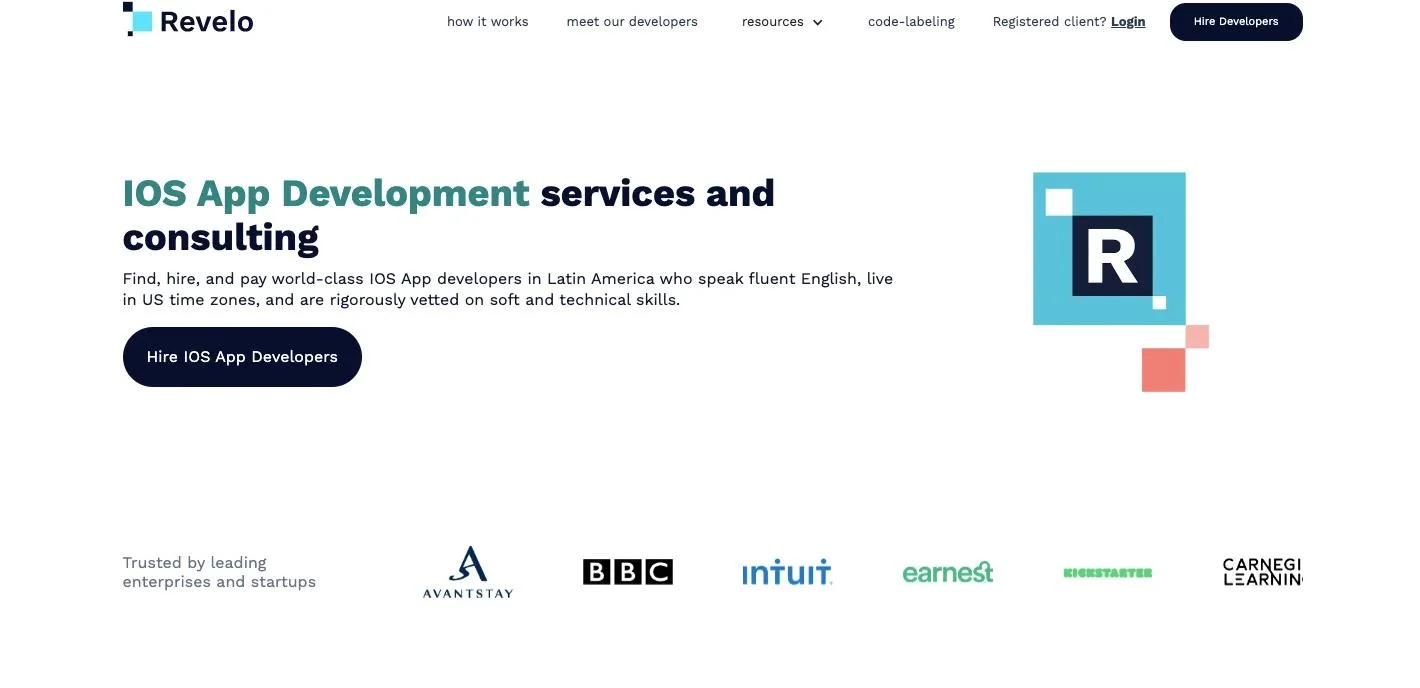 Revelo_service page