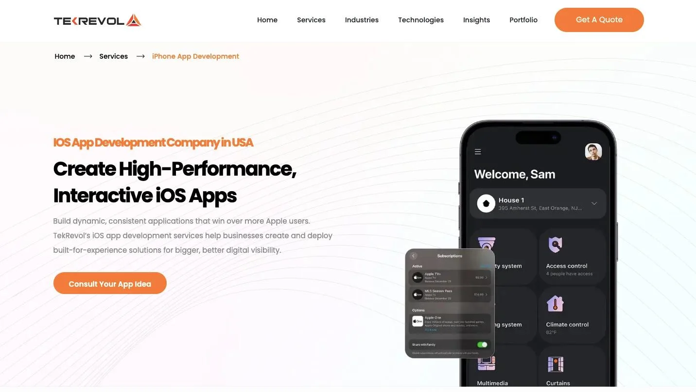 TekRevol_service page