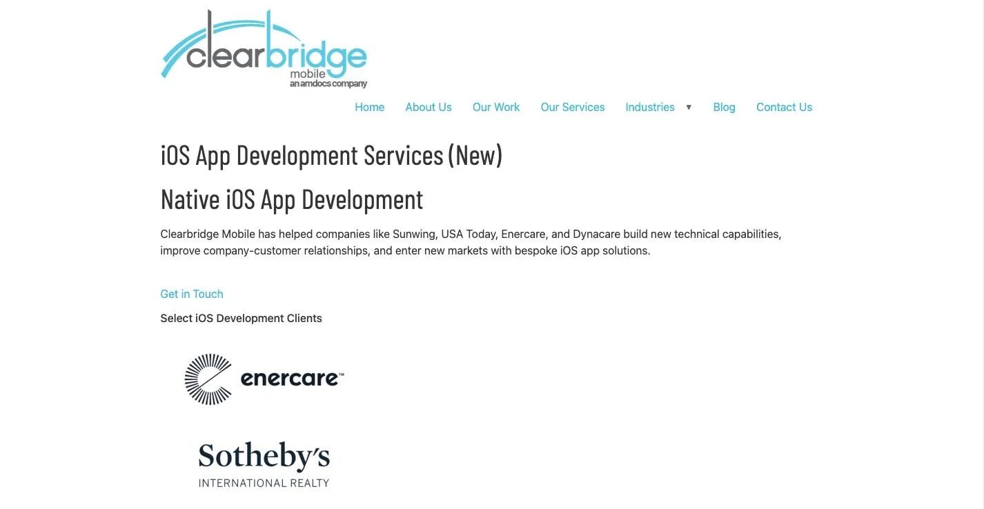 Clearbridge Mobile_service page