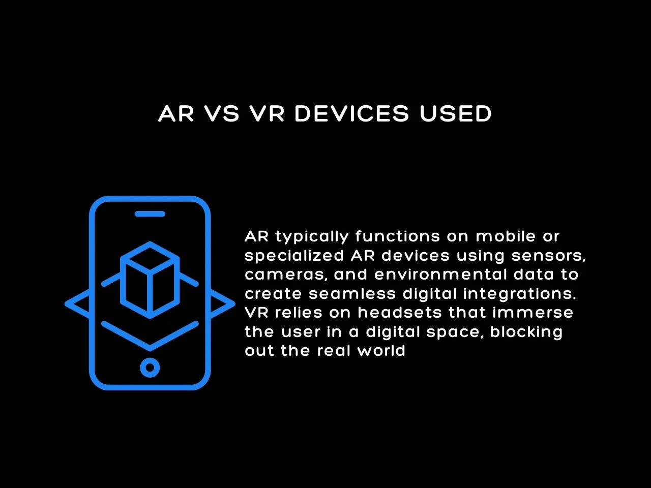 AR vs VR Devices Used