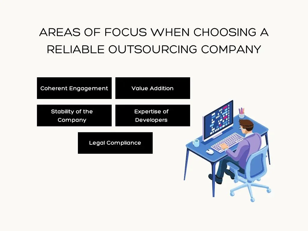 areas of focus when choosing a reliable outsourcing company