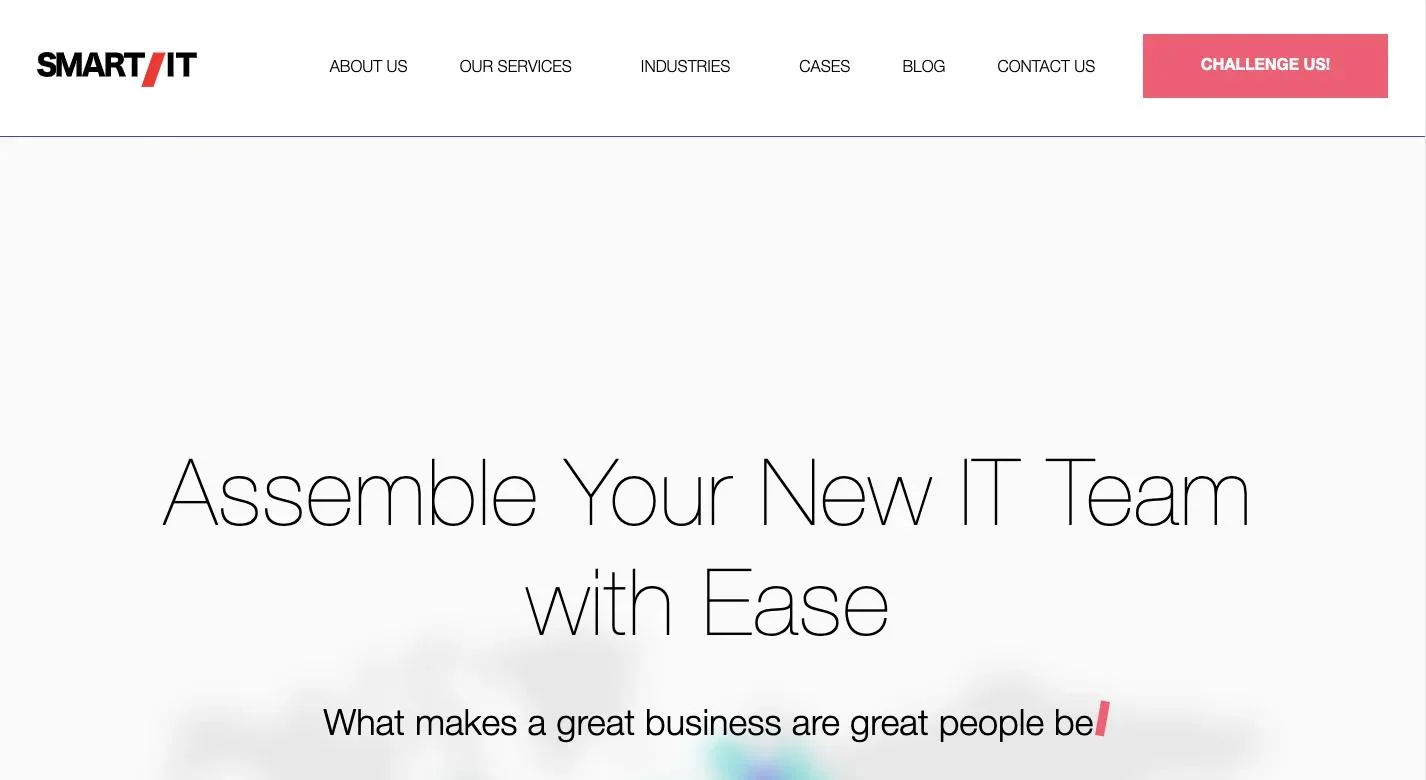 Smart IT_homepage