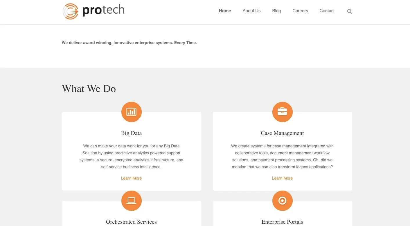 Protech Solutions_homepage
