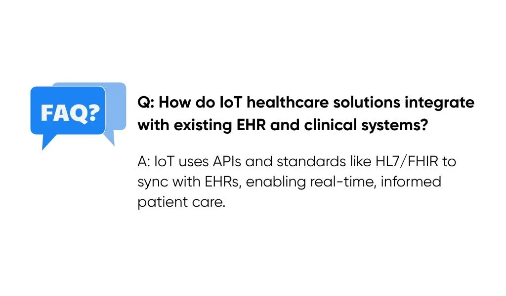 How Do IoT Healthcare Solutions Integrate With Existing EHR and Clinical Systems