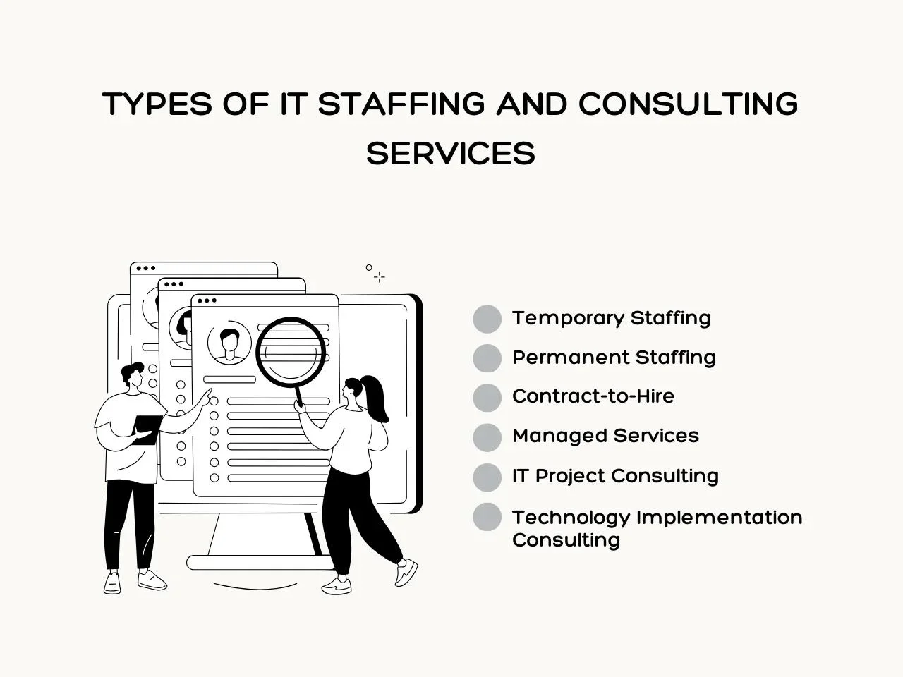 Types of IT Staffing and Consulting Services