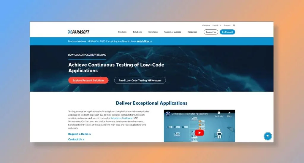 Parasoft - Providing Automation and AI-Powered Solutions