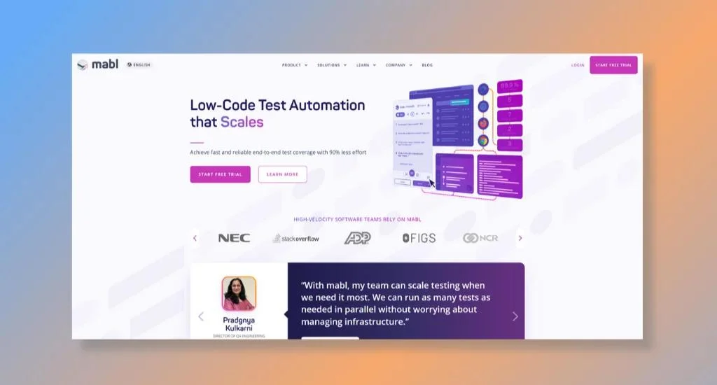 Mabl - Enabling Smooth Integration of Automated End-to-End Tests