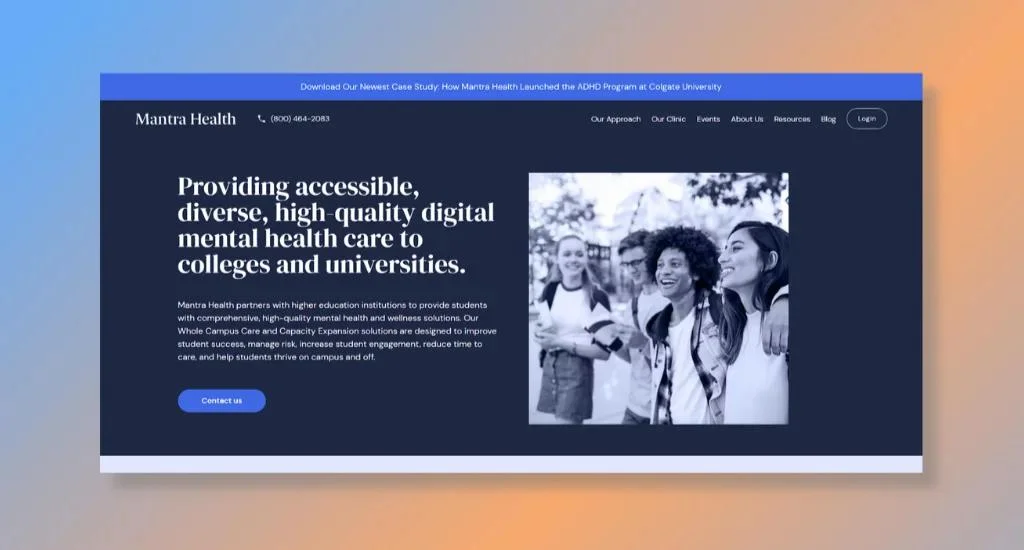 Mantra Health - Best for Campus Mental Wellness