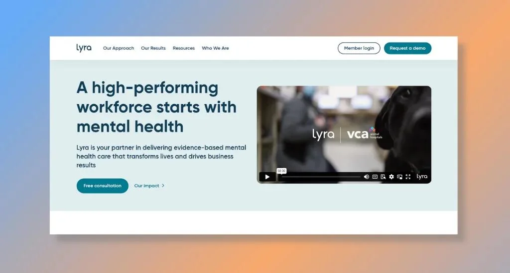 Lyra Health - Best for Transformative Workforce Mental Health Care