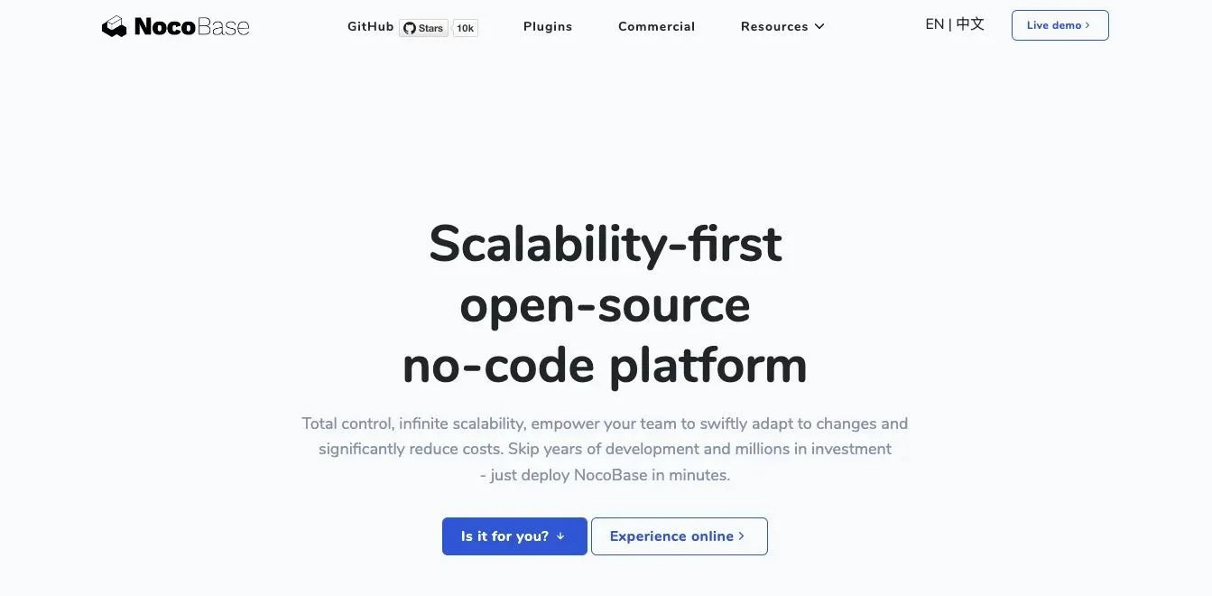 NocoBase_homepage