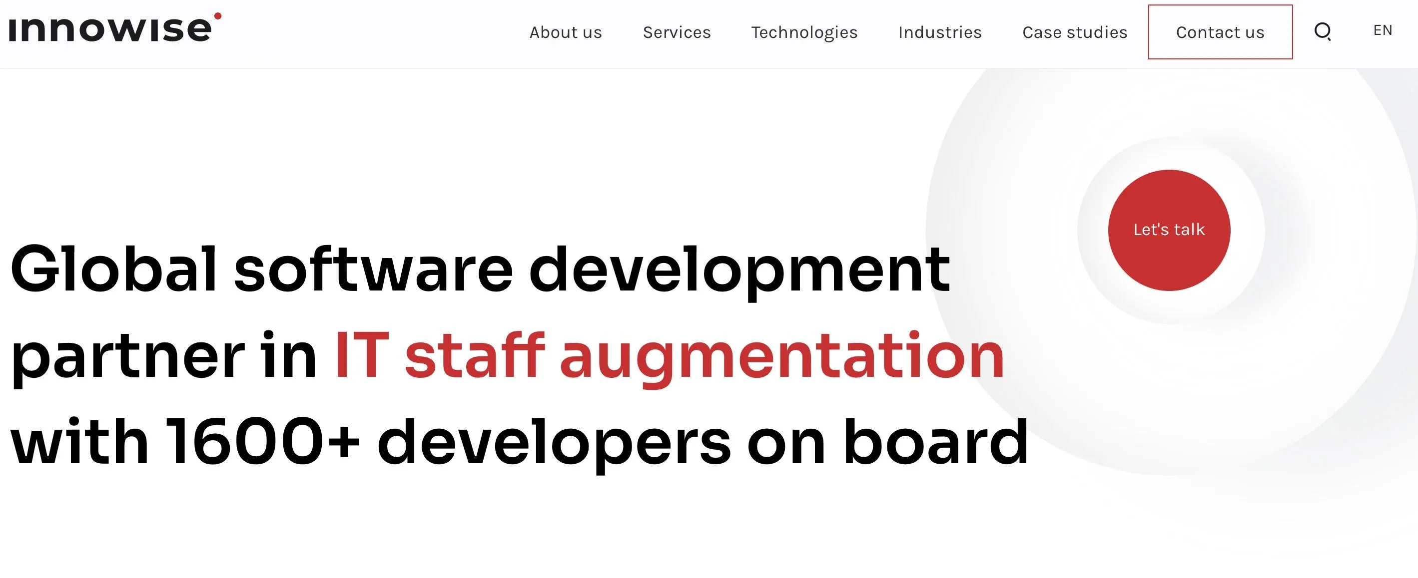 Innowise homepage