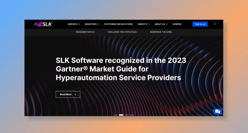 SLK Software - Best for Banking and Financial Services Automation