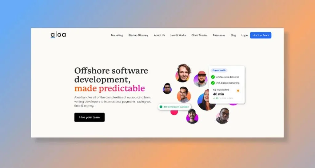 Aloa - Top Pick to Hire SaaS App Development Services