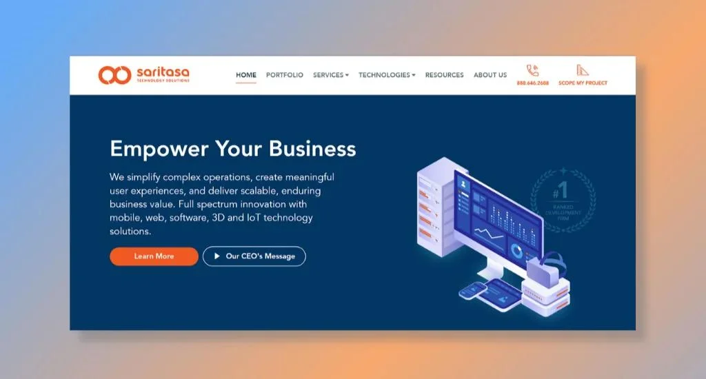Saritasa - Top Pick for Customizable Fintech Software Development