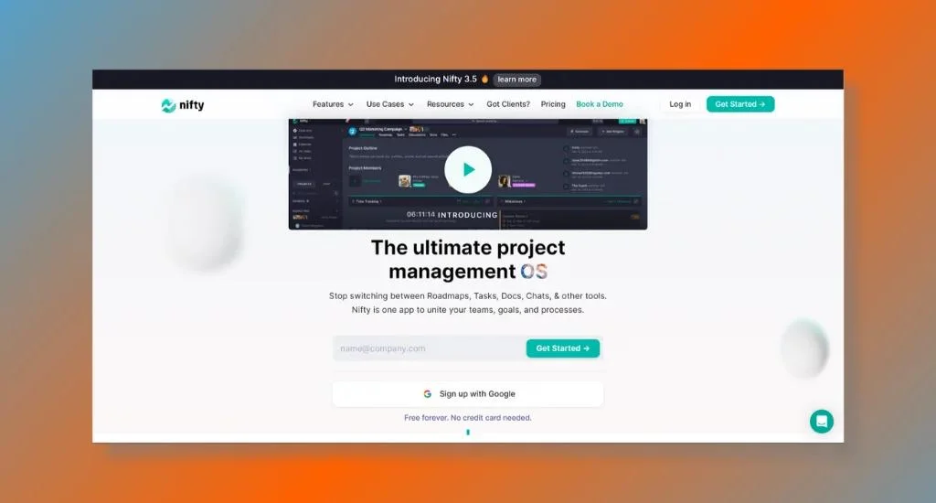 Nifty Project Manager with Scrum Features