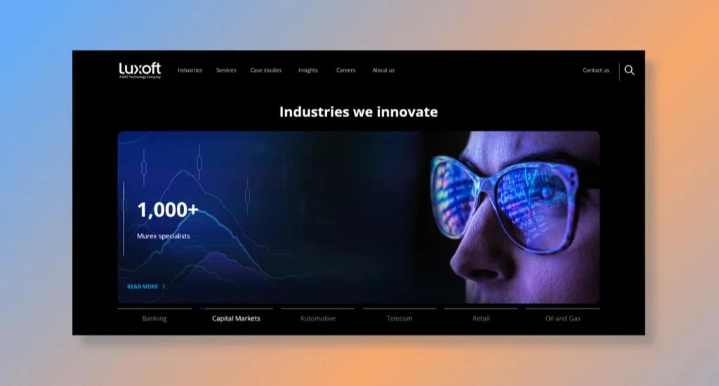 Luxoft home page