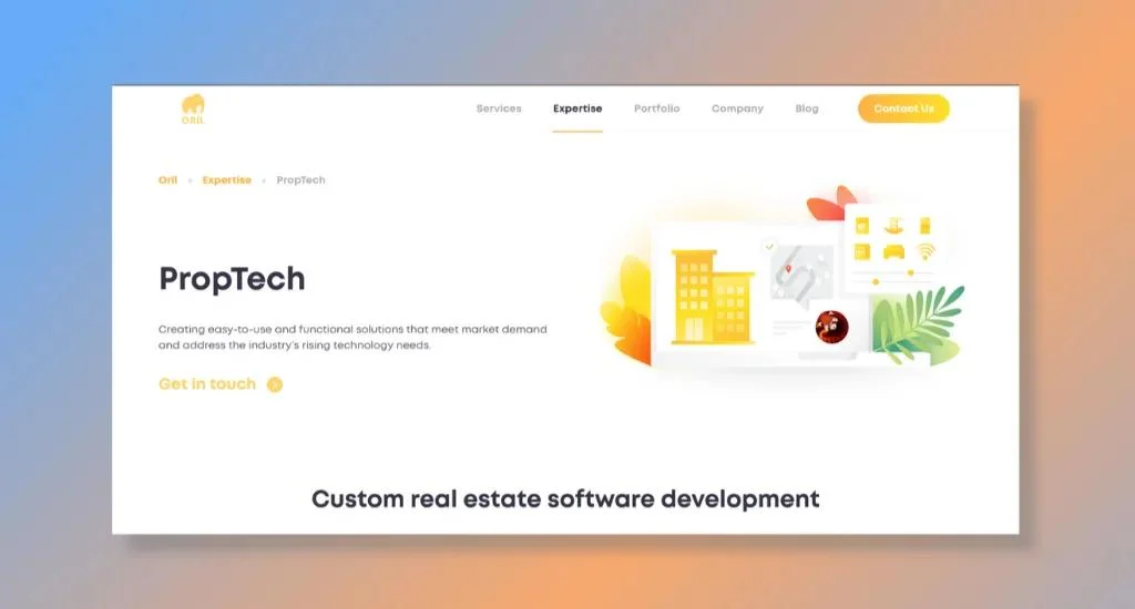 ORIL - Best for Proptech Software Development