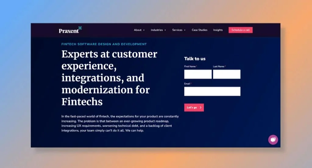 Praxent - Best for Fintech Software Development