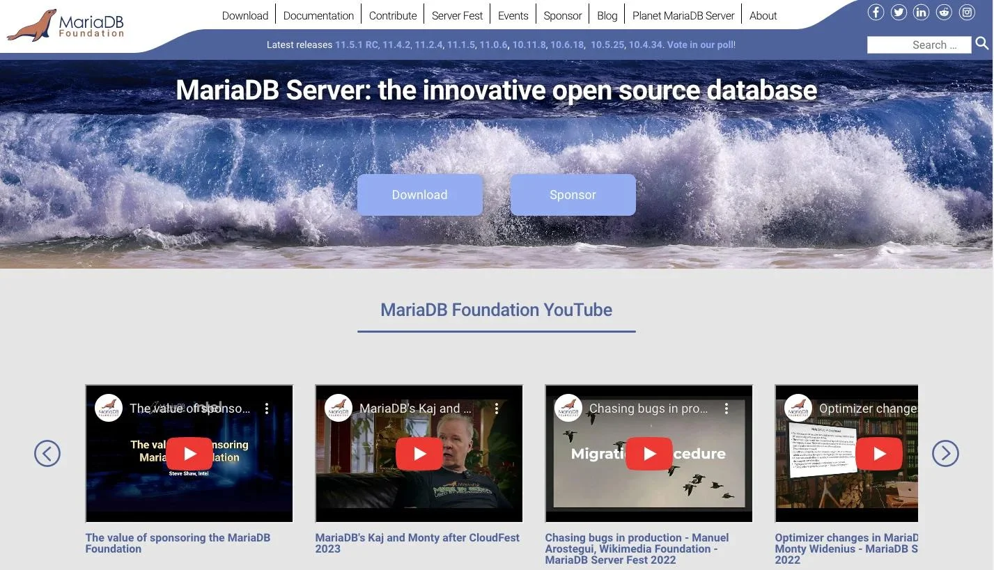 MariaDB_homepage