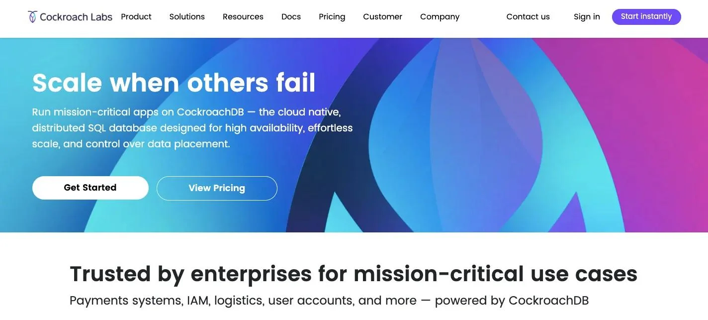 CockroachDB_homepage
