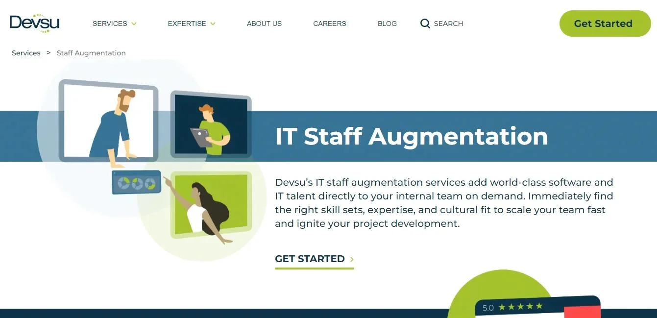 Devsu homepage