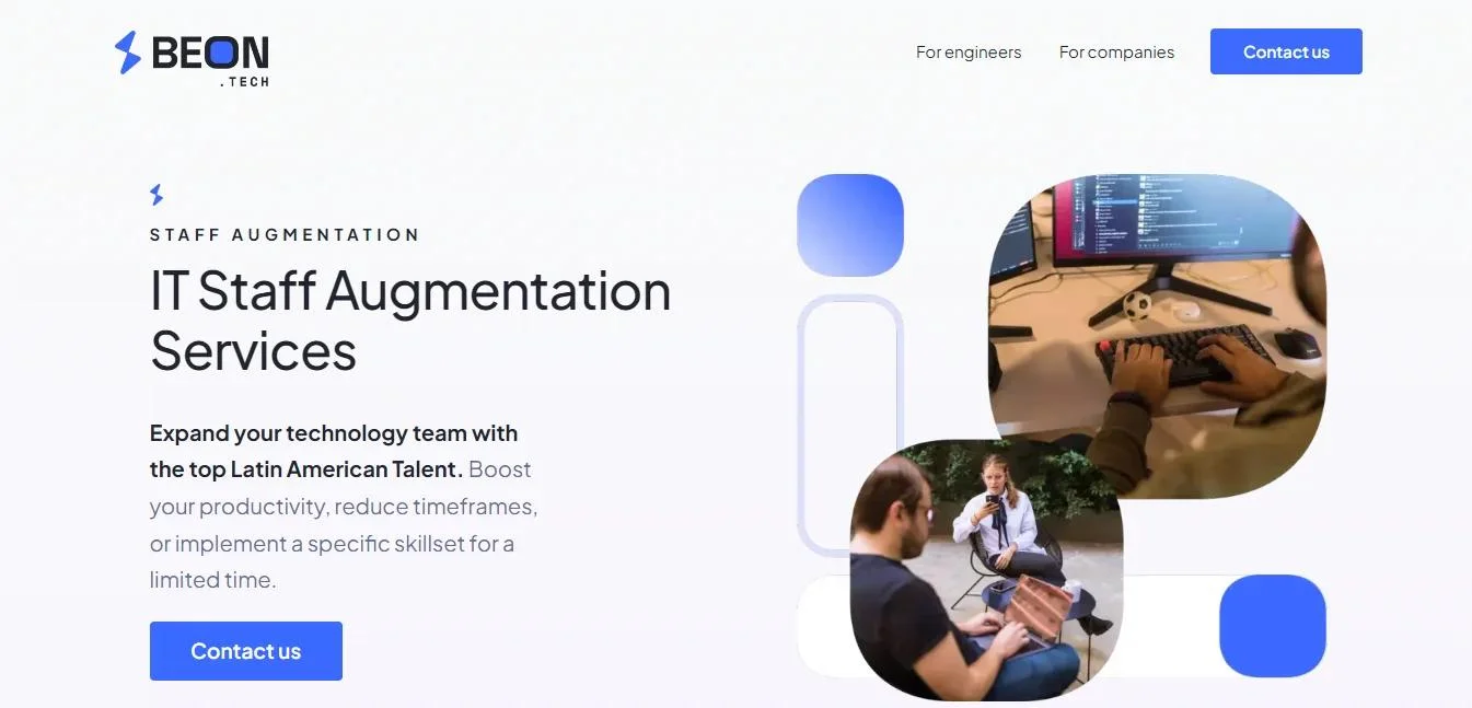 BEON.tech homepage