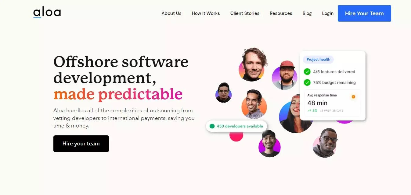 Aloa Homepage