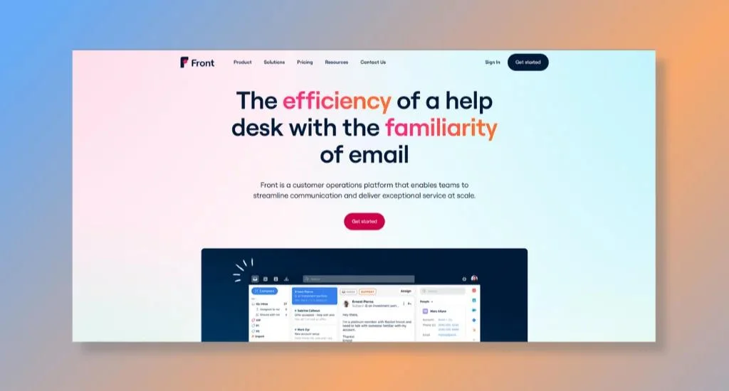 Front - Top Choice for Collaborative and Efficient Customer Communication