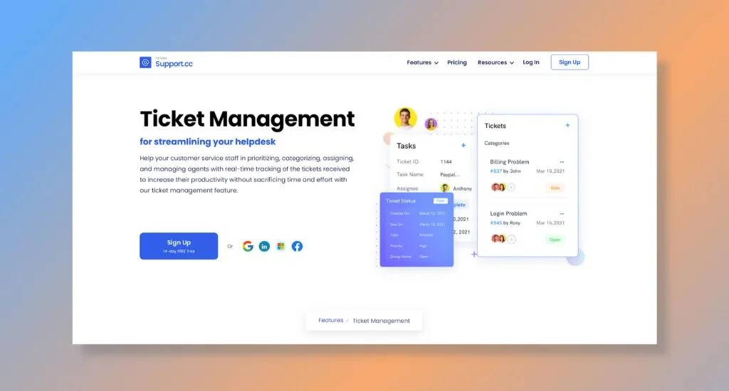Support.cc - Best Choice for Efficient and Organized Ticket Management