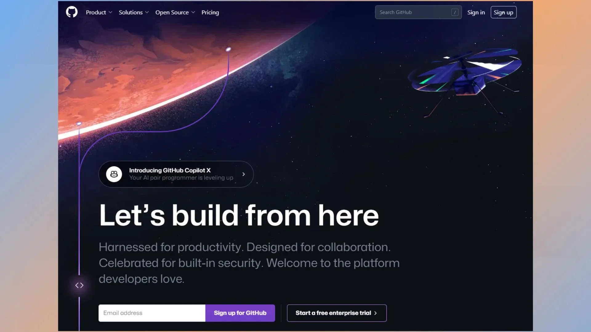 Github homepage