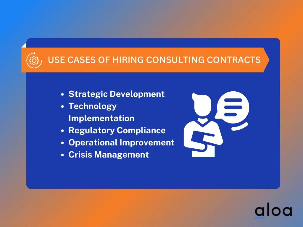 consulting contracts use cases