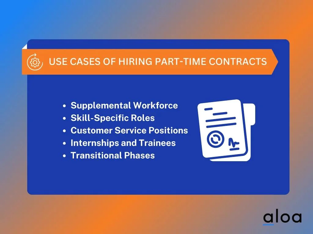 part time contractors use cases